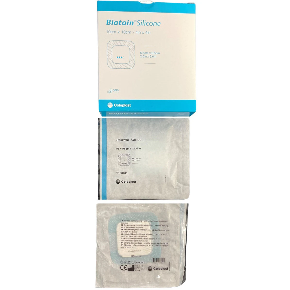 Coloplast Biatain Silicone Foam Dressing 10cm x 10cm