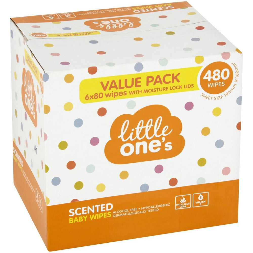 Little One's Baby Wipes Scented 480pcs/ Pack| Medisa