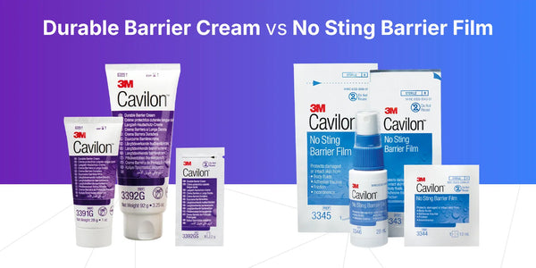 Cavilon Durable Barrier Cream vs No Sting Barrier Film
