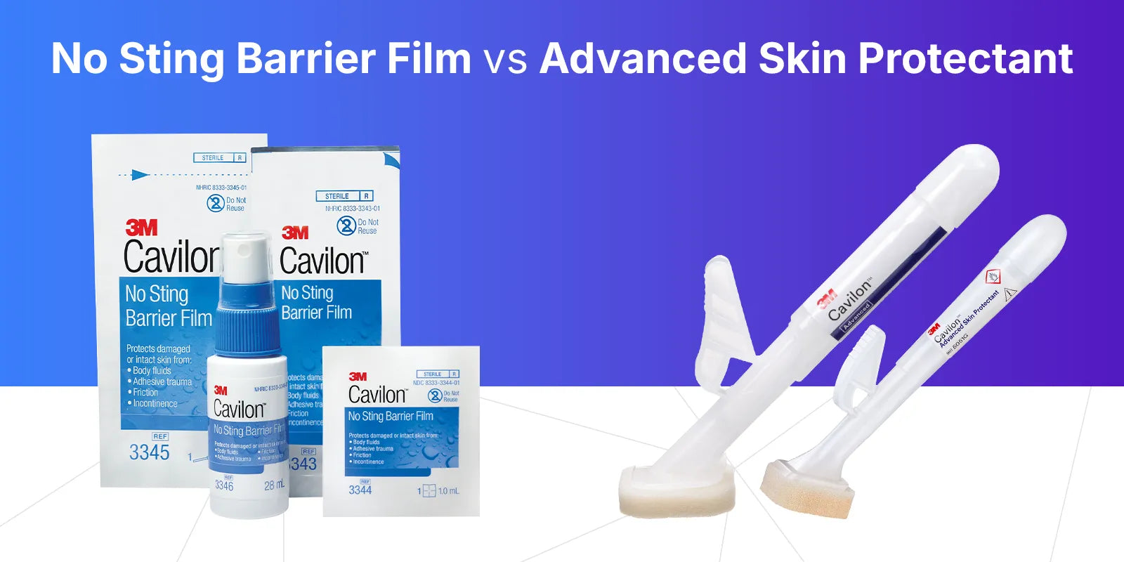 Cavilon No Sting Barrier Film vs Advanced Skin Protectant