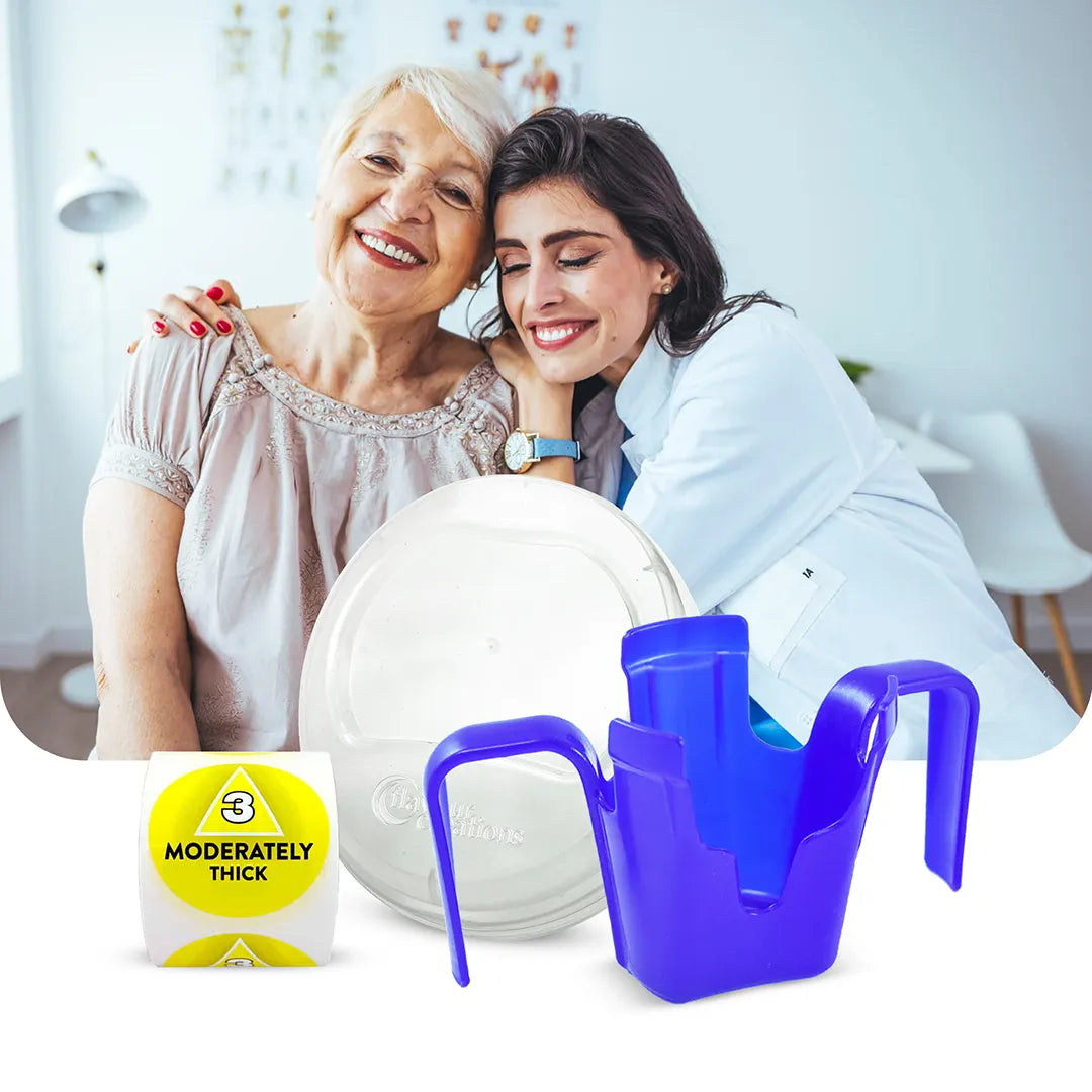 Dysphagia Accessories | Cups, Lids & IDDSI Stickers | Medisa Australia