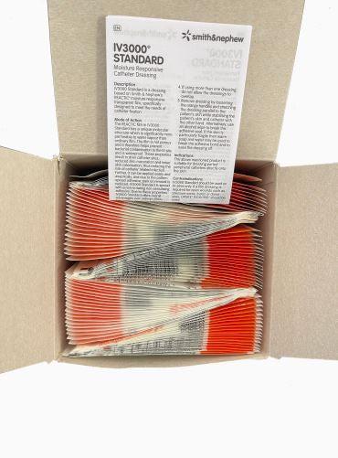 Smith & Nephew IV3000 Orange Handle 6cm x 8cm Box