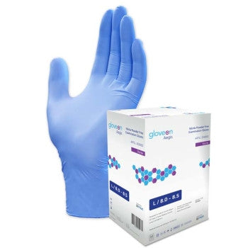 Gloveon Aegis Nitrile Exam Gloves Sterile Powder Free - Box of 50