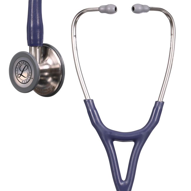 3M Littmann Cardiology IV Diagnostic Stethoscope, Alabaster(6186C), Midnight Blue(6187C) - Box of 1