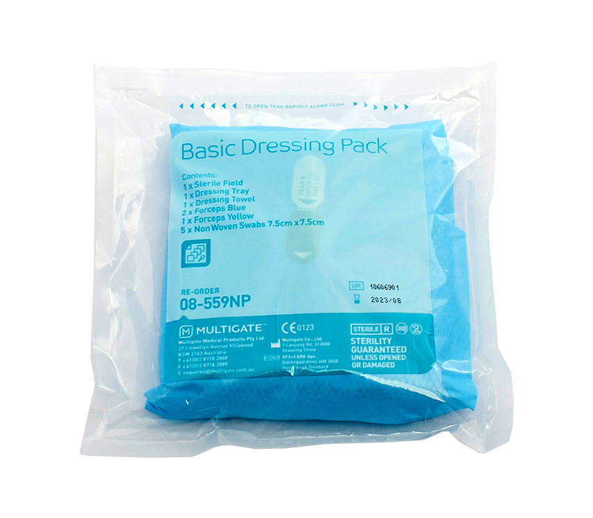 Multigate SmartTab Basic Dressing Pack Sterile Tear Packs Single Use