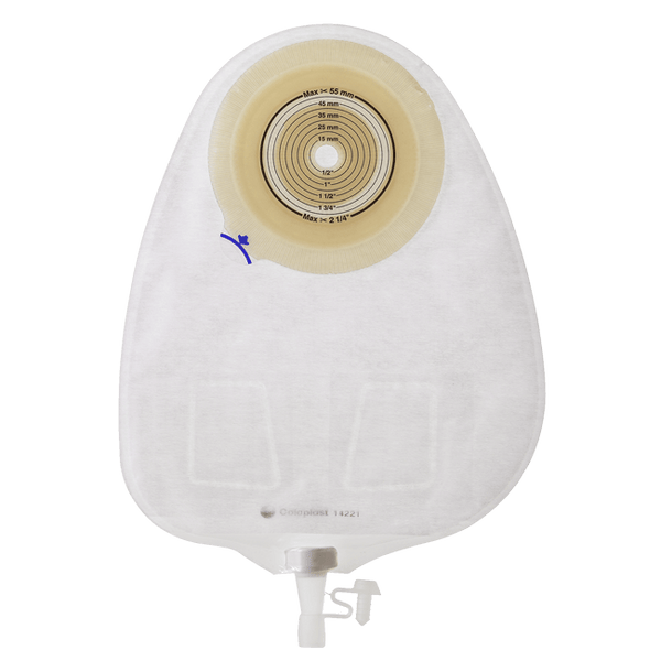 Coloplast Alterna Urostomy 1 Piece Multi Chamber Flat,  Midi 370ml,  Cut to Fit 10-55mm - All Types