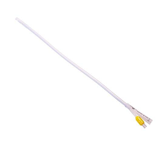 MDevices Catheter 20Fr 10mL Foley 2-Way Open Ended Silicone 40cm Yellow (UR074020)