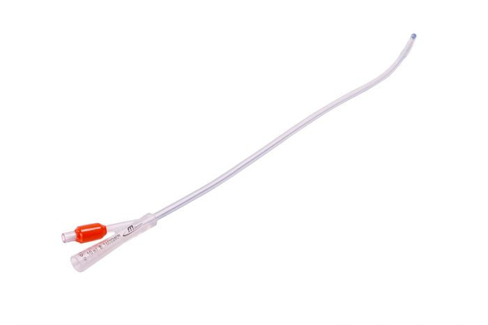 MDevices Catheter 16Fg Male 10Cc Foley 2 Way Round Silicone