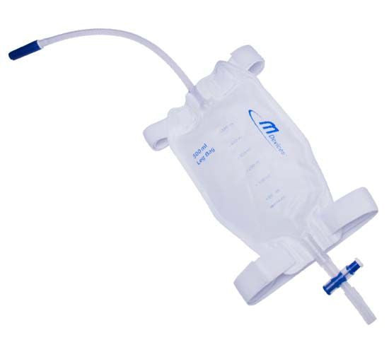 MDevices Leg Bag T Bar Flexible Connector 500mL Sterile 30cm