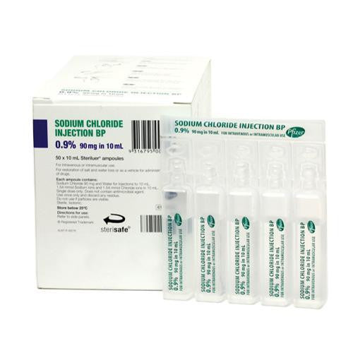 Lumacina Sodium Chloride, 0.9% Ampoule 10mL For Injection - Box of 50