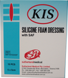 KIS Silicone Foam Adhesive Dressing, Strong Absorbency, Box of 10 - All Sizes