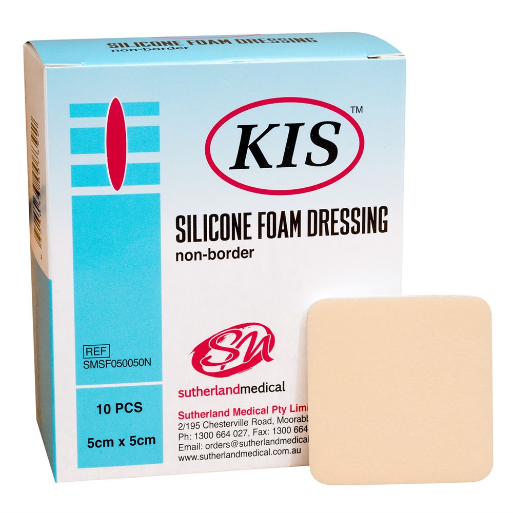 KIS Silicone Foam Non Adhesive Dressing - All Sizes