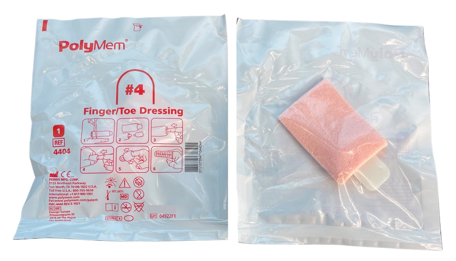 Polymem Application Polymem Finger Toe Dressing All Sizes | Medisa