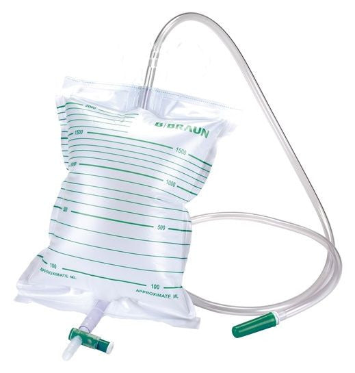 B. Braun Drainage Bags, Non-Sterile 2000mL - 90cm/ 120cm