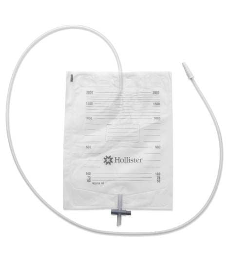 Hollister Drain Bag 2000Ml Sterile 100Cm Tube T Tap 9432-30 - Pack of 30