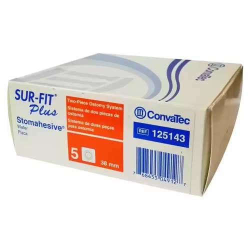 ConvaTec Sur-Fit Plus Two-Piece Stomahesive Wafer Cut-To-Fit Skin Barrier, Box of 5 - All Sizes