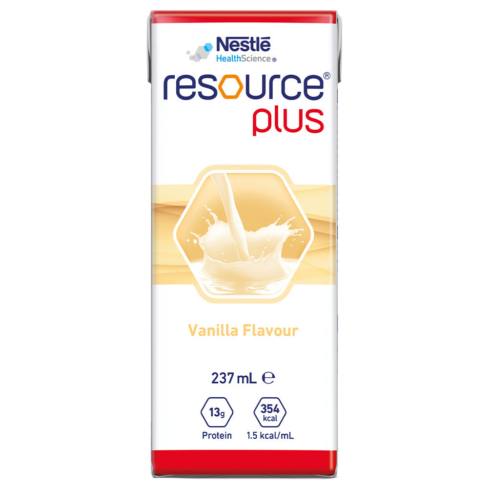 Nestle Resource Plus Prism 237mL Tetra - Vanilla, Chocolate, Strawberry