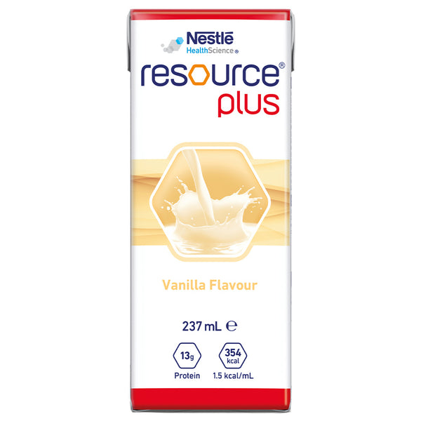 Nestle Resource Plus 237mL Tetra - Vanilla, Chocolate, Strawberry
