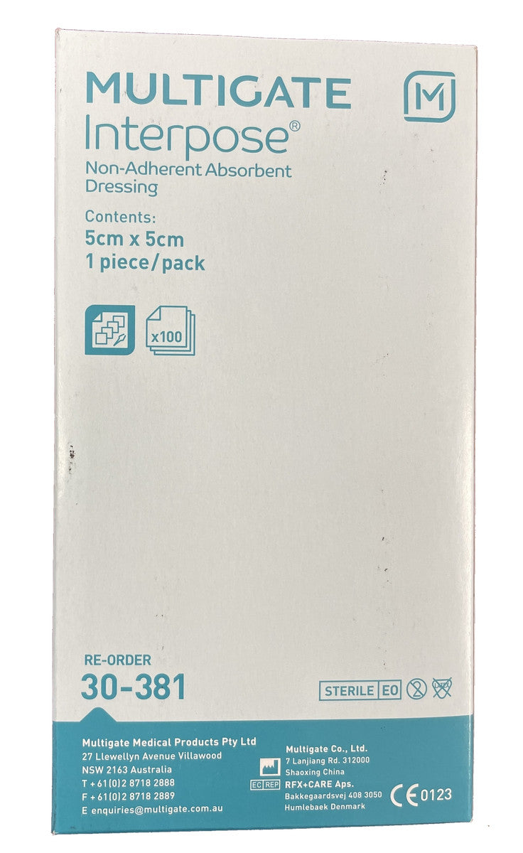 Multigate Interpose Dressing Non Adhesive Sterile - All Sizes