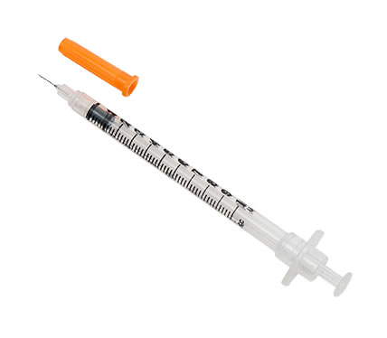 Nipro Insulin Syringe 1mL With Needle RB-CE, Single-Use, Sterile, Box of 100 - All Sizes