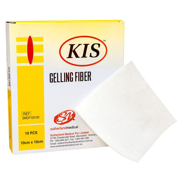 KIS Gelling Fibre Dressing, Box of 10 - All Sizes