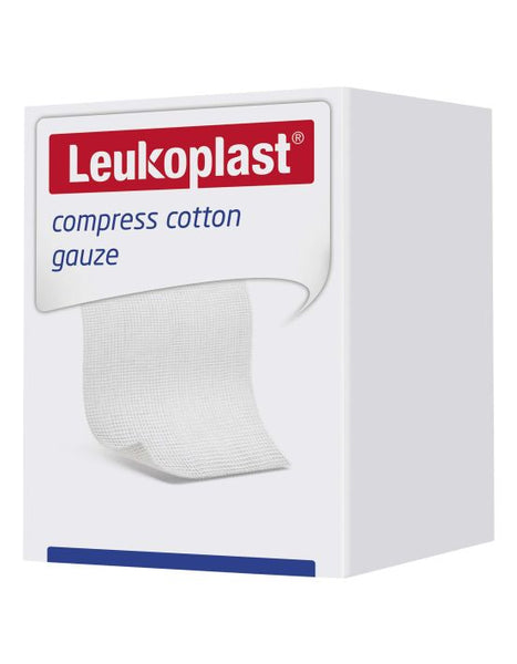 Leukoplast Compress Cotton Gauze Swabs Non-Sterile 8Ply, Pack of 100 - All Sizes