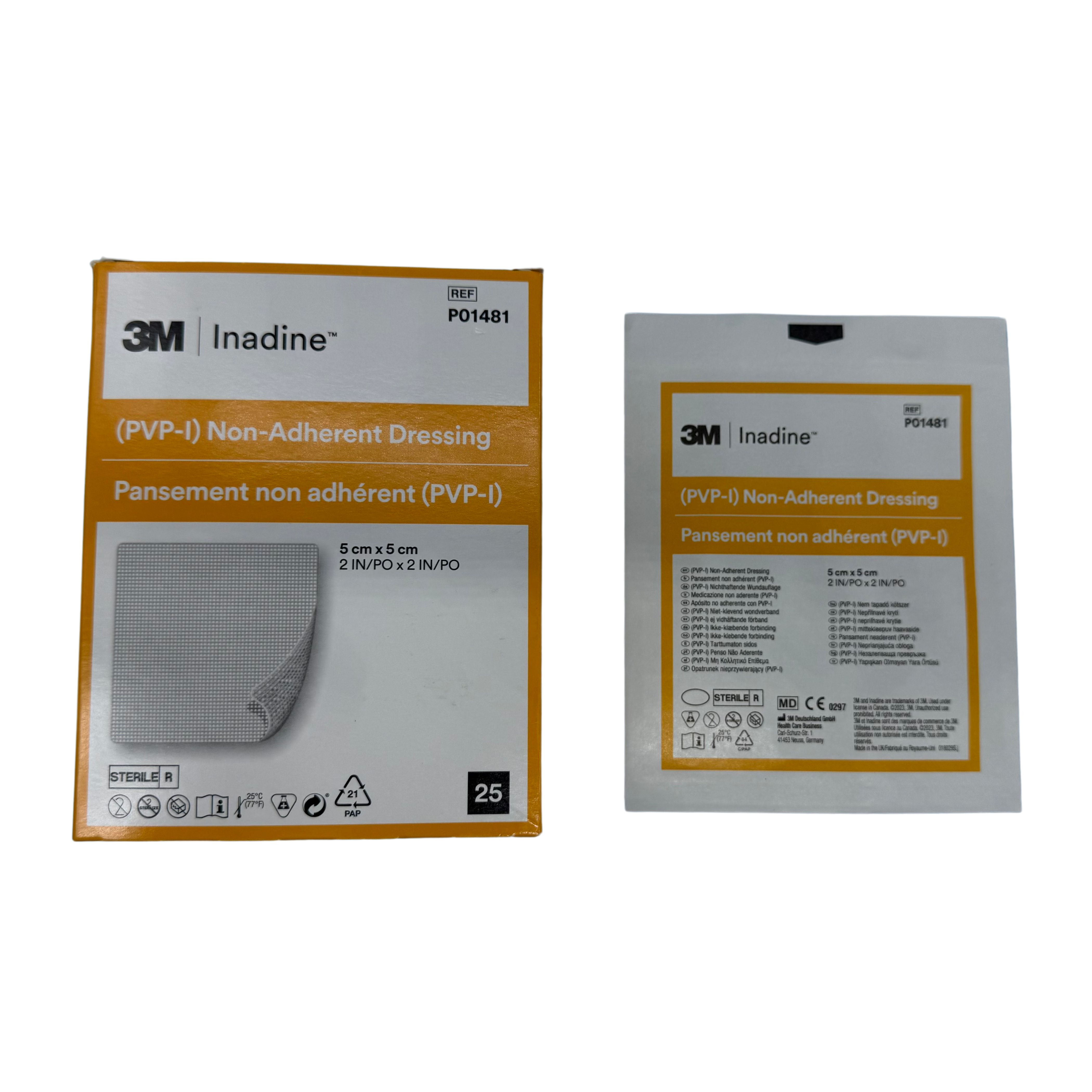 3M Inadine Pvp-I Dressing 5Cmx5Cm Non Adhesive (P01481)