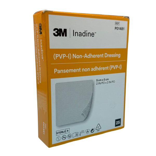 3M Inadine Pvp-I Dressing 5cm x 5cm Non Adhesive (P01481)