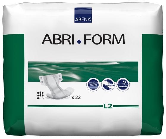 Abena Abri-Form Comfort L2, Green, 100-150cm, 2800mL (4165)