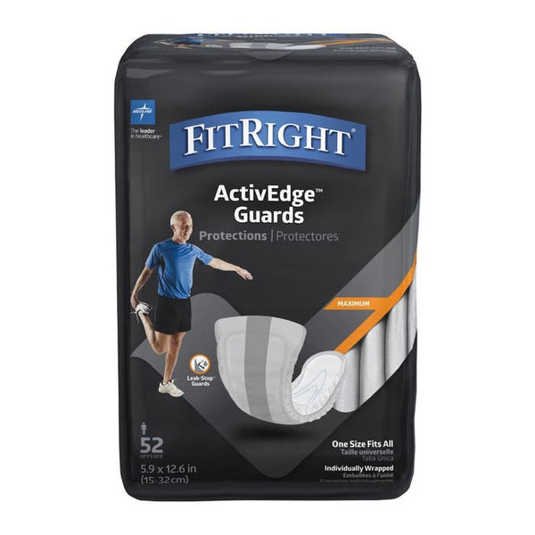 Medline FitRight ActiveEdge Guards for Men 15 x 32cm 387mL (MSCMG02AUS)