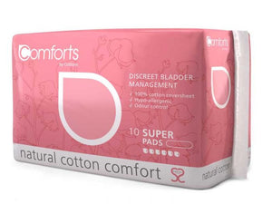 Cottons Comforts Super Pads 330X130Mm 500Ml 10/pack 074 - Pack of 24