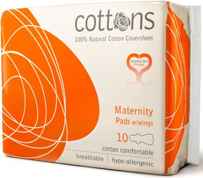 Cottons Maternity Pads 320X80mm 255ml With Wings Pack of 10