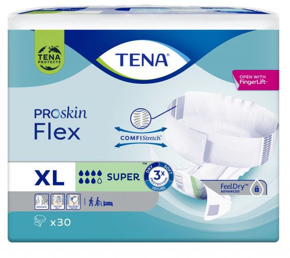 Tena Flex Proskin Super X Large Waist 105 153cm Unisex 2034ml (724980)