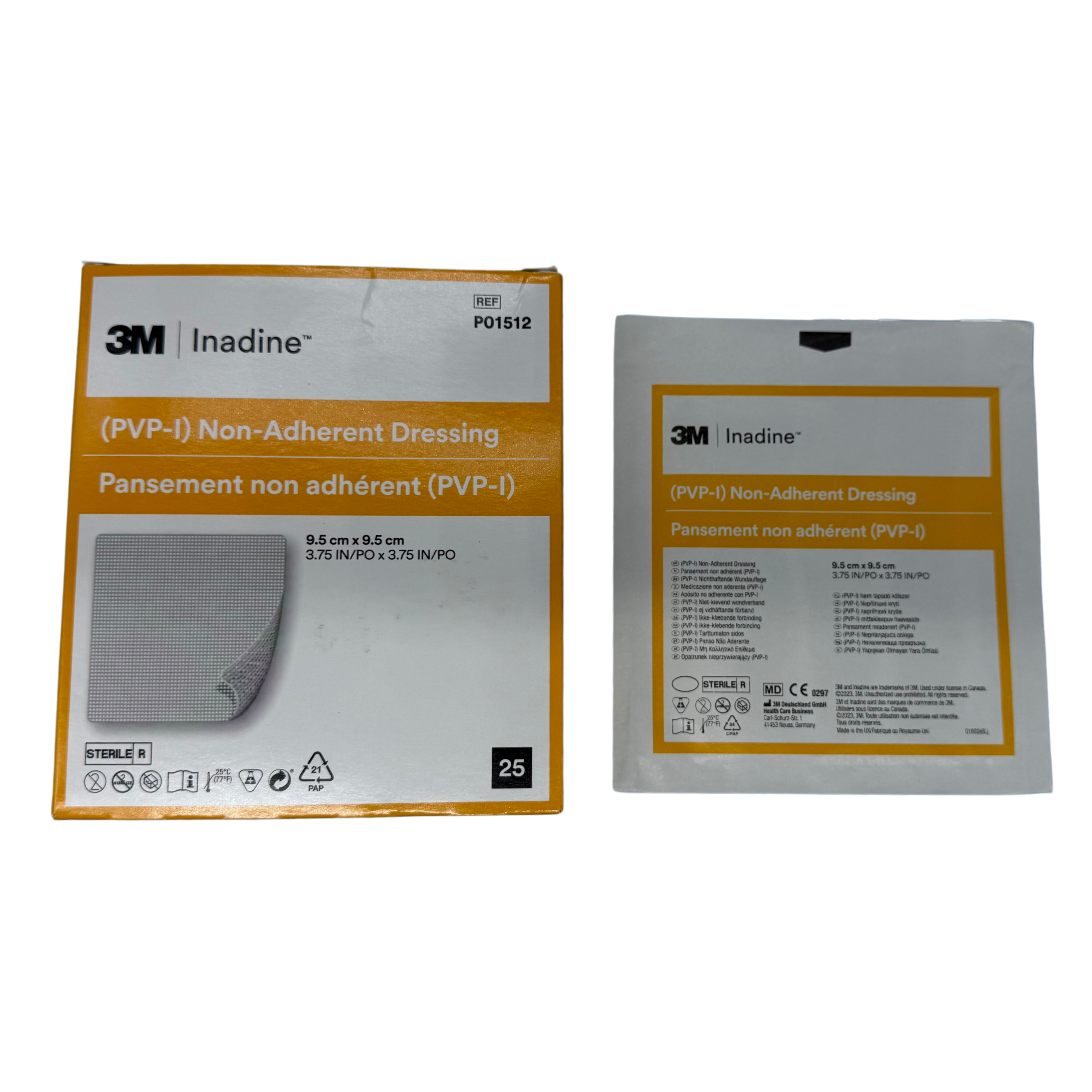 3M Inadine Pvp-I Dressing 9.5Cmx9.5Cm Non Adhesive (P01512)