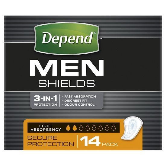 Depend Shields For Men 50mL (19069) - All Packaging