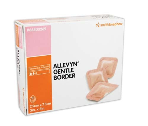 Smith & Nephew Allevyn Gentle Border Dressing Box of 10 - All Sizes