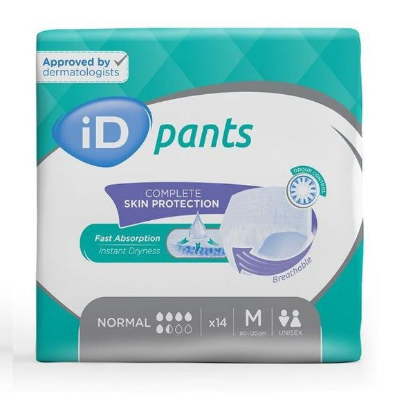 iD Pants Normal Medium 80-120cm Unisex 1044mL (IDS62211114) 14pads/ pack