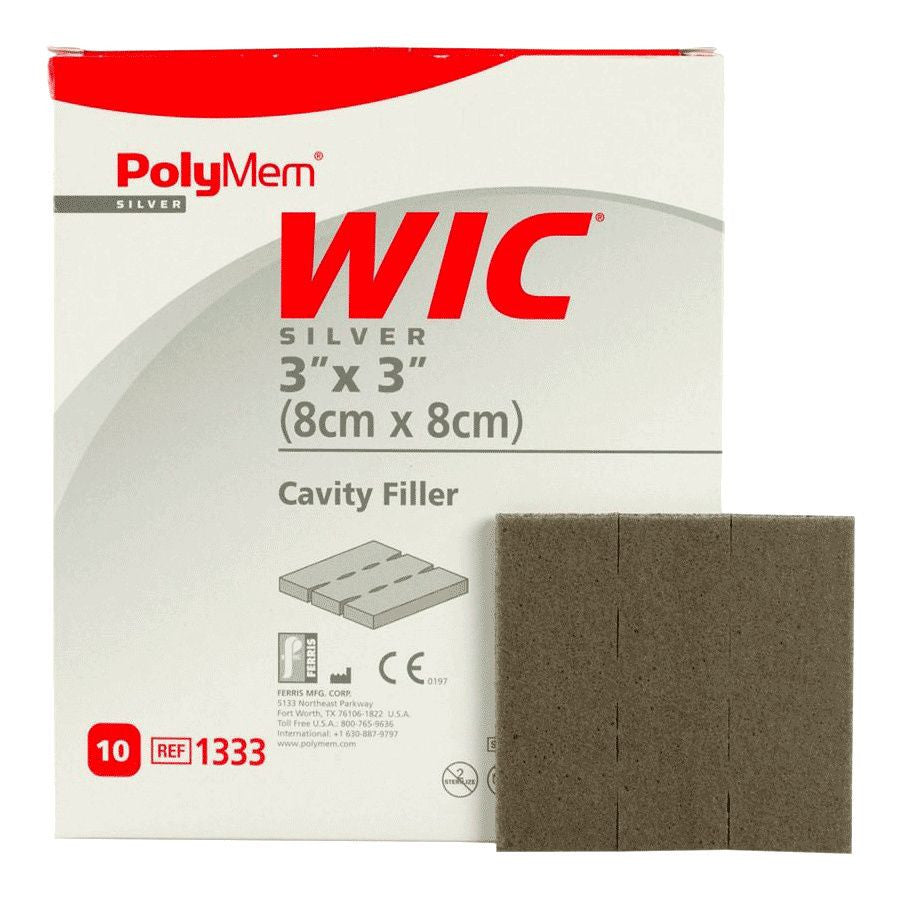 Polymem Wic Silver Cavity Filler 8cm x 8cm All Packaging