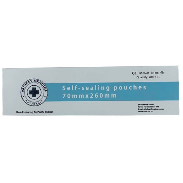 Pacific Medical Self Sealing Autoclave Pouch, 200pcs / Pack - All Sizes