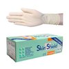 Skin Shield Biodegradable Latex Examination Gloves, AS NZ Standard, Powder Free, Long Cuff, 30cm, Cream Colour - All Sizes