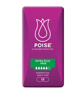 Poise Pads Extra Plus 365 x 130mm Female, 365mm, White, 700mL (91691)