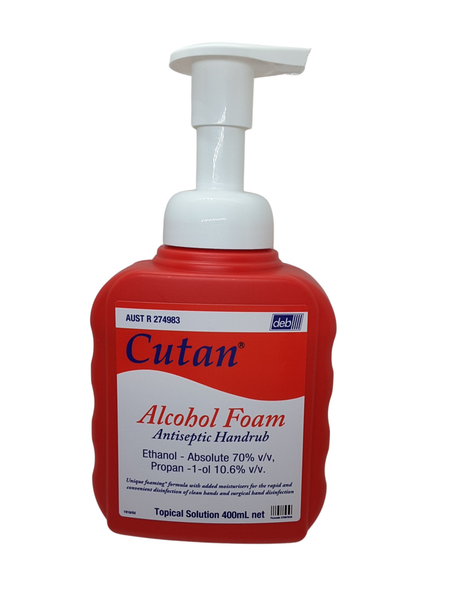 Cutan Alcohol Foam Hand Sanitiser 400mL (DEB6045)