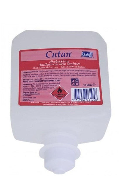 Cutan Alcohol Foam Hand Sanitiser Refill 1000mL (DEB6195)