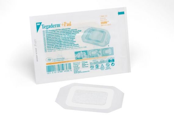 3M Tegaderm + Pad Dressing 9Cmx10Cm Adhesive Transparent 3586