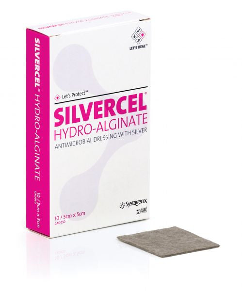 Silvercel Hydro Alginate Dressing 5Cmx5Cm Cad050 10Pcs