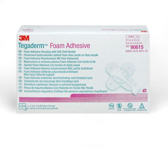 3M Tegaderm Foam Adshesive Dressing 6.9Cmx6.9Cm Adhesive Dressing Mini Wrap