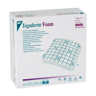 3M Tegaderm Foam Dressing 5Cmx5Cm Non Adhesive 90600 Box of