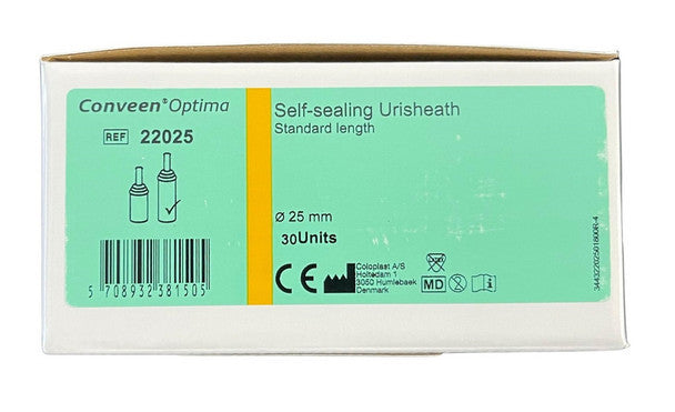 Coloplast Conveen Optima Urisheath Uridome Male Catheters Self-Sealing - All Sizes