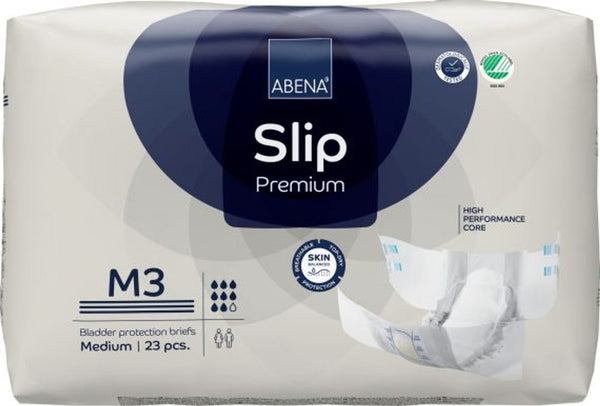 Abena Slip Premium M3 (Hip Size 70cm - 110cm) - 3100ml - Blue -  (23 / Pack) - Carton of 4 Packs