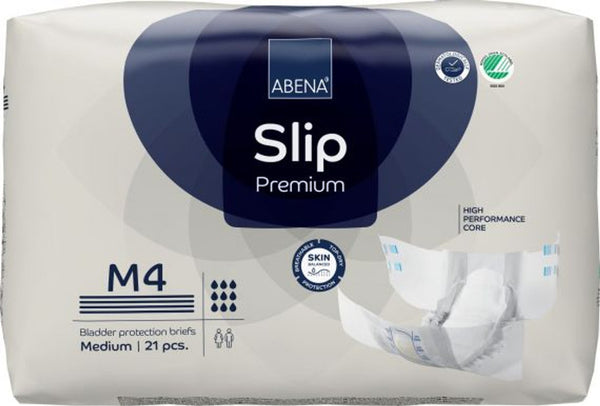 Abena Slip Premium M4 (Hip Size 70cm - 110cm) - 3600ml Blue -  (21 / Pack) - Carton of 4 Packs